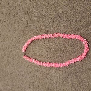 Pink Puka shell necklace